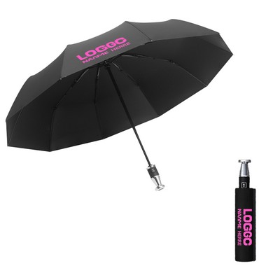 10 Bone Automatic Folding Vinyl 4S Store Umbrella
