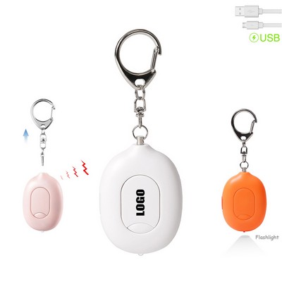 Rechargeable Rectangular SOS Alarm w/Flashlight