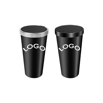 Push-To-Open Lid Car Waterproof Trash Can