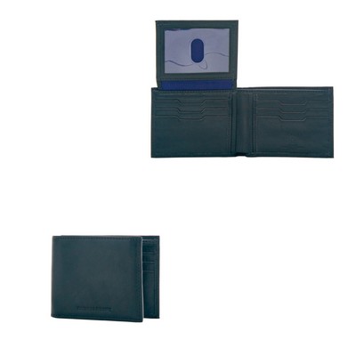 Dooney & Bourke Florentine Black Billfold w/Train Pass