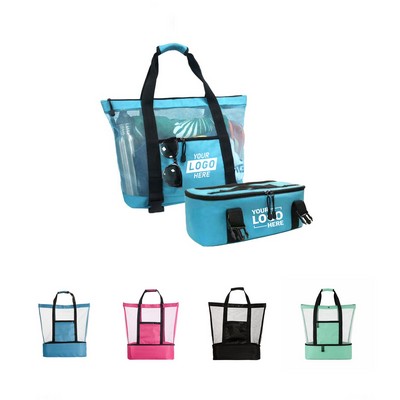 Sandproof Beach Tote Bags with Cooler