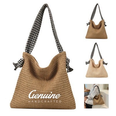 Straw Beach Bag