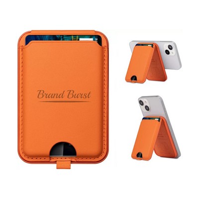 Magnetic iPhone Wallet Stand