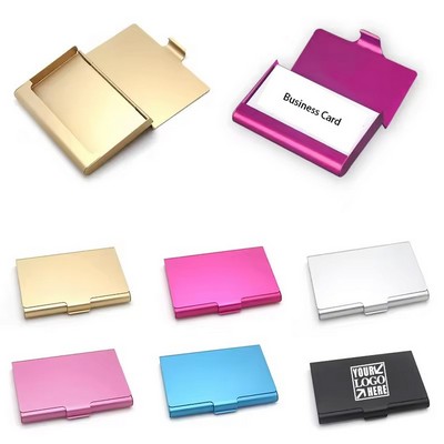 Aluminum Alloy Business Card Case ID Card Holder