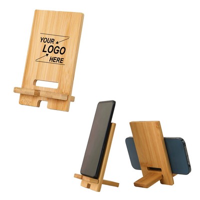 Bamboo Mobile Desktop Phone Holder