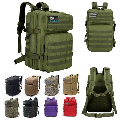 Large Water-Resistant Tactical Assault Backpack