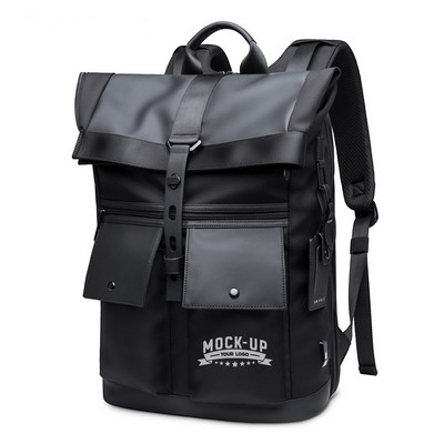 Versatile Polyester Backpack with Smart Storage