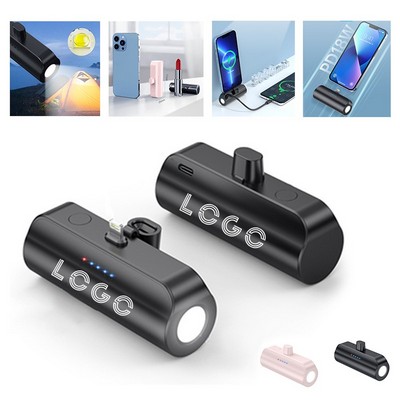 Capsule Flashlight Power Bank 5000MAH