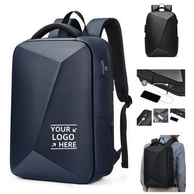 Waterproof Hard Shell Anti-theft Men Business Backpack