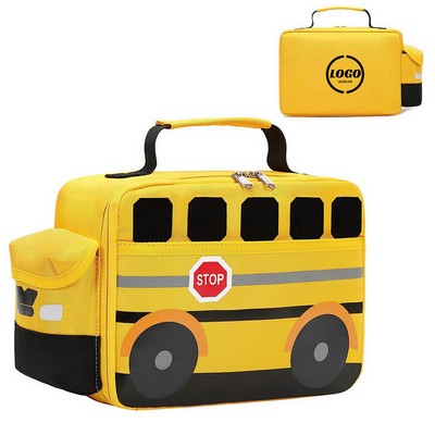 School Bus Lunch Bag for Kids
