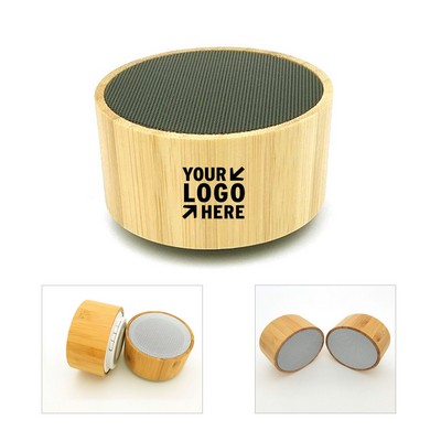 Bamboo Wood Portable Bluetooth Speaker