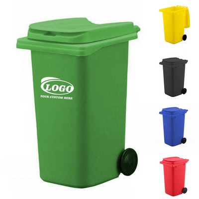 Desk Top Mini Plastic Trash Can Pen Holder