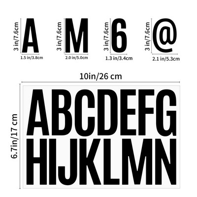 Customized Multicolored Vinyl 3" Letter Sticker