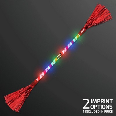 LED Candy Cane Baton for Twirling, 21" - BLANK