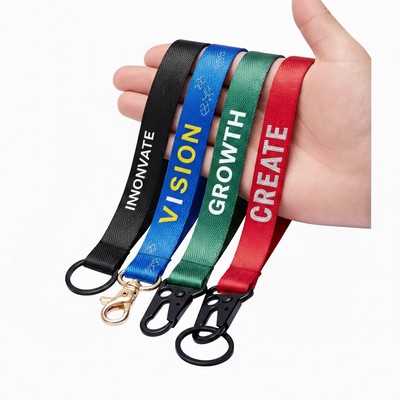1'' Nylon Custom Printed Wrist Lanyards