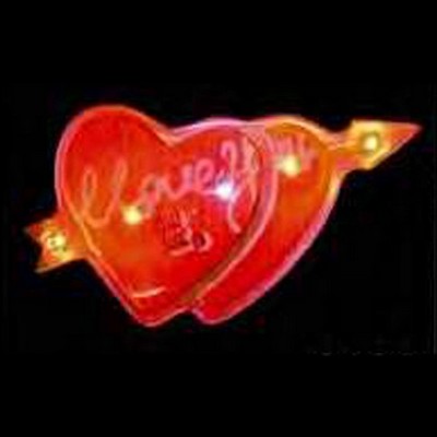 Heart Arrow Flash Lapel Pin