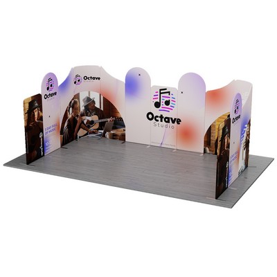 MagLock 10' x 20' Fabric Booth Display Kit C