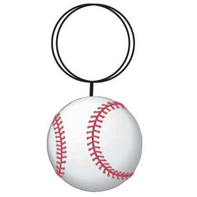 Baseball Gift Shop Key Chain w/Mirrored Back (2 Square Inch)