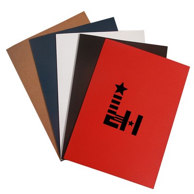 L Shaped A4 Kraft Paper Single Pocket Document Holder With Name Card Slot
