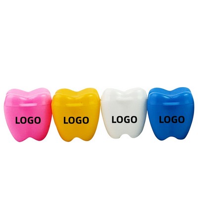 Hanging rope children's tooth memorial box, used for storing baby teeth, made of plastic