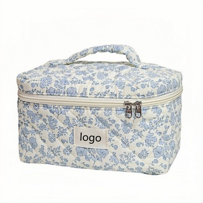 Men's Double-Layer Travel Toiletry Bag – Large Capacity Oxford Cloth Wash Kit Organizer