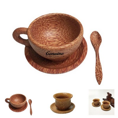 10 Oz Coconut Wood Coffee Mug
