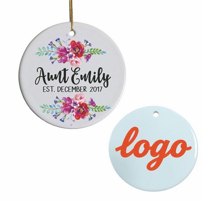 Custom Ceramic Christmas Ornament
