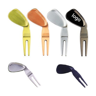 Golf Club-shaped Green Fork