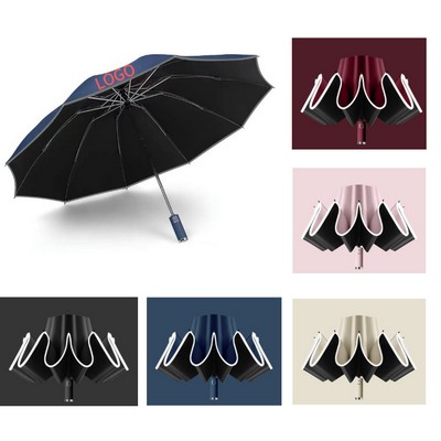Fully Automatic Reverse Folding Umbrella