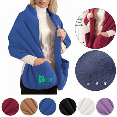 Polar Fleece Scarf With Pocket
