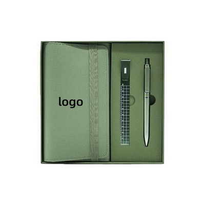 Luxury Insulated Tumbler and Notebook Gift Set with Custom Corporate Branding