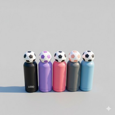 Creative Cartoon Bowling-Style Stainless Steel Insulated Sports Bottle