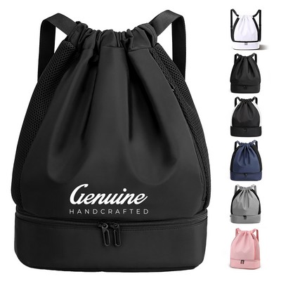 Dry Wet Separation Drawstring Backpack