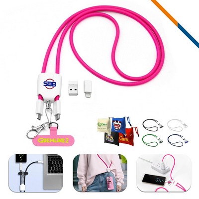 Charda 4in1 Phone Tether Lanyard Fast Charging Cable