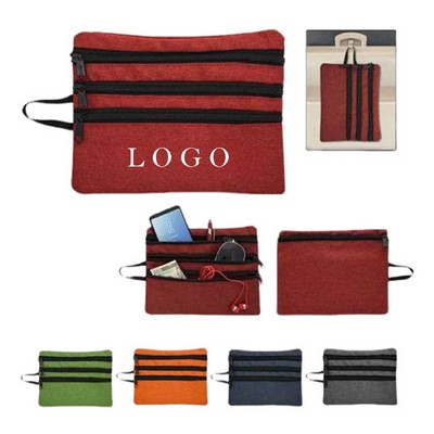 Travel Accessory Bag Compact Zipper Pouches Cosmetics