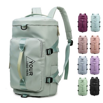 Large-Capacity Oxford Cloth Gym Travel Backpack with Wet-Dry Separation