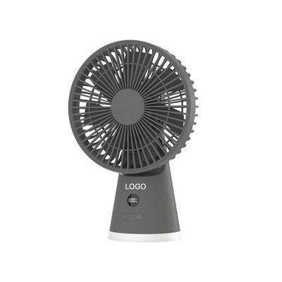 Next-Gen Desktop Silent Air Circulator Intelligent Digital Display USB Rechargeable Fan Portable