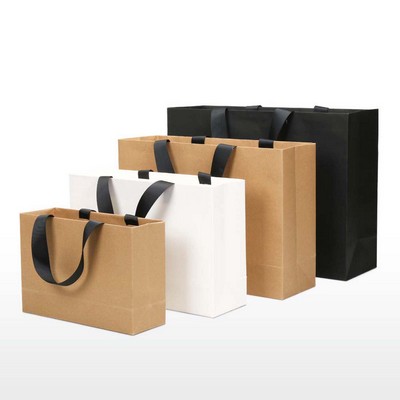 Custom Vertical Eurotote Bag With Ribbon Handles