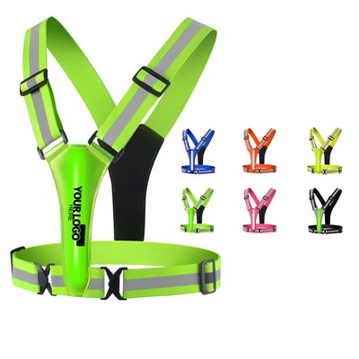 LED Reflective Running Vest
