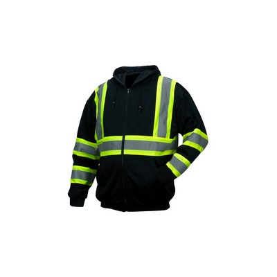Pyramex RSZH34 Type O - Class 1 Enhanced-Vis Premium Full Zip Sweatshirt