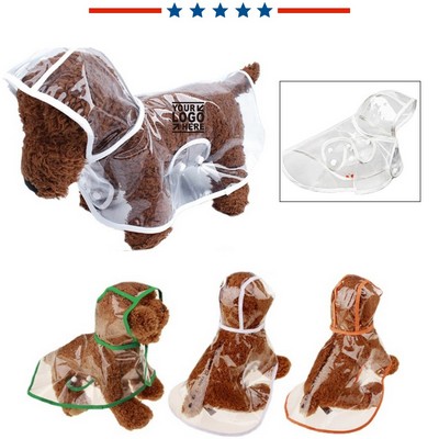 Transparent Dog Raincoat