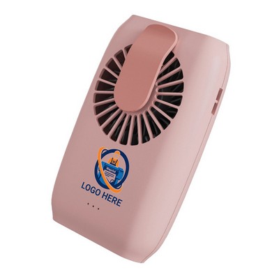 2-in-1 Wearable Fan with Clip-On and Neck Strap Design