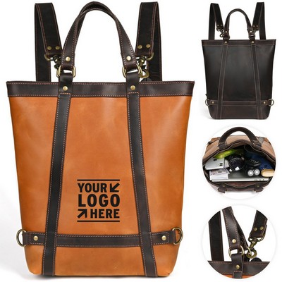 Classic Handcrafted Leather Backpack