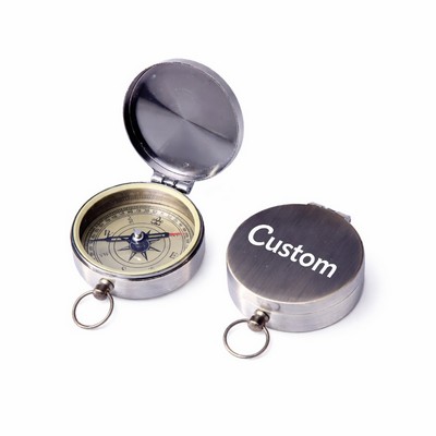 Vintage Metal Pocket Compass