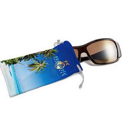 Microfiber Drawstring Pouch 4" x 8" Full Color