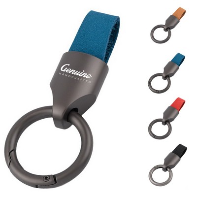 Leather Car Keychain