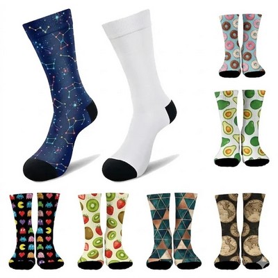 Sublimated Mid-Calf Socks(Ocean)