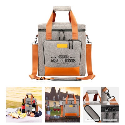 Insulated Wine Carrier Tote Bag