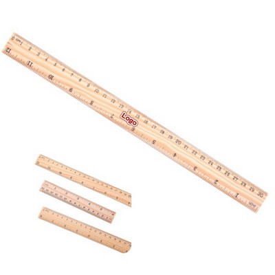 Classic Vintage Wood Ruler With Precision Markings
