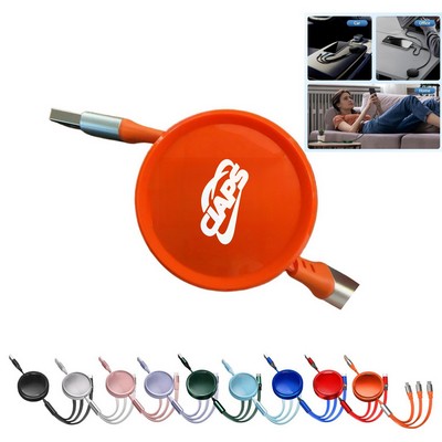 3" 1 Retractable Charging Cable